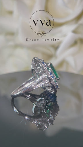 Secret Garden Moissanite Ring
