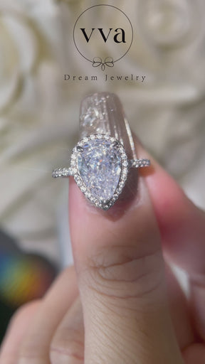 Pear Shape Engagement Ring 3ct