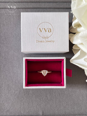 Trillion Moissanite Engagement Ring 1ct