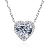 Heart Shape Moissanite Necklace