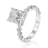 Moissanite Engagement Ring 4ct