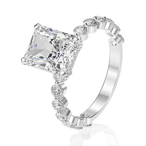 Moissanite Engagement Ring 4ct