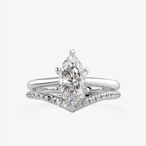 Marquise Moissanite Engagement Ring