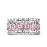 Luxury Pink Moissanite Ring
