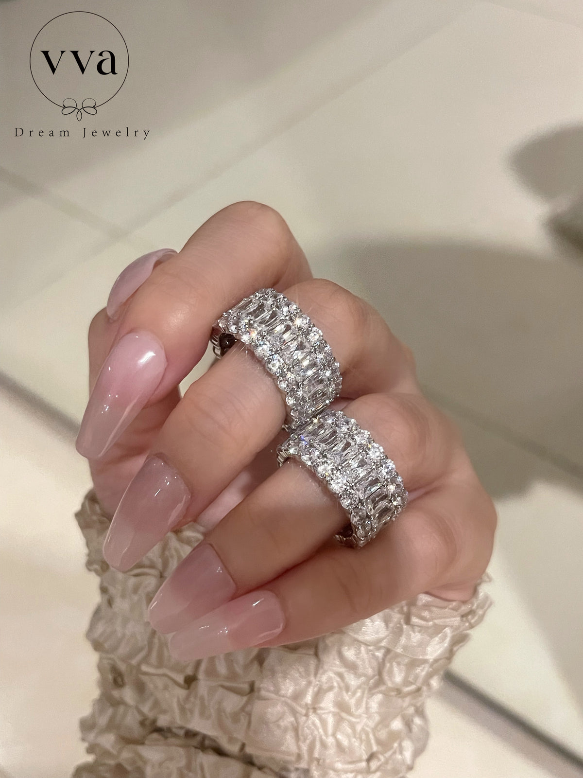 Shine Perfect Moissanite Engagement Ring