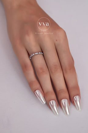 Classic Moissanite Engagement Ring