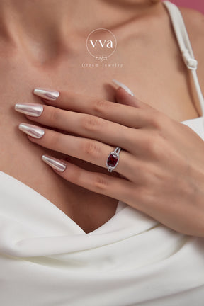 Lab-Created Ruby Ring