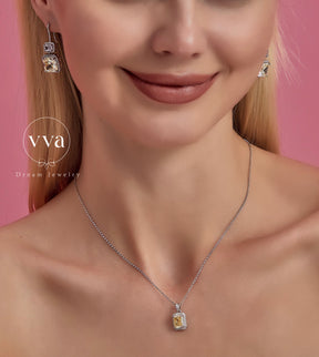 Yellow Moissanite Earring