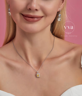 Yellow Moissanite Earring