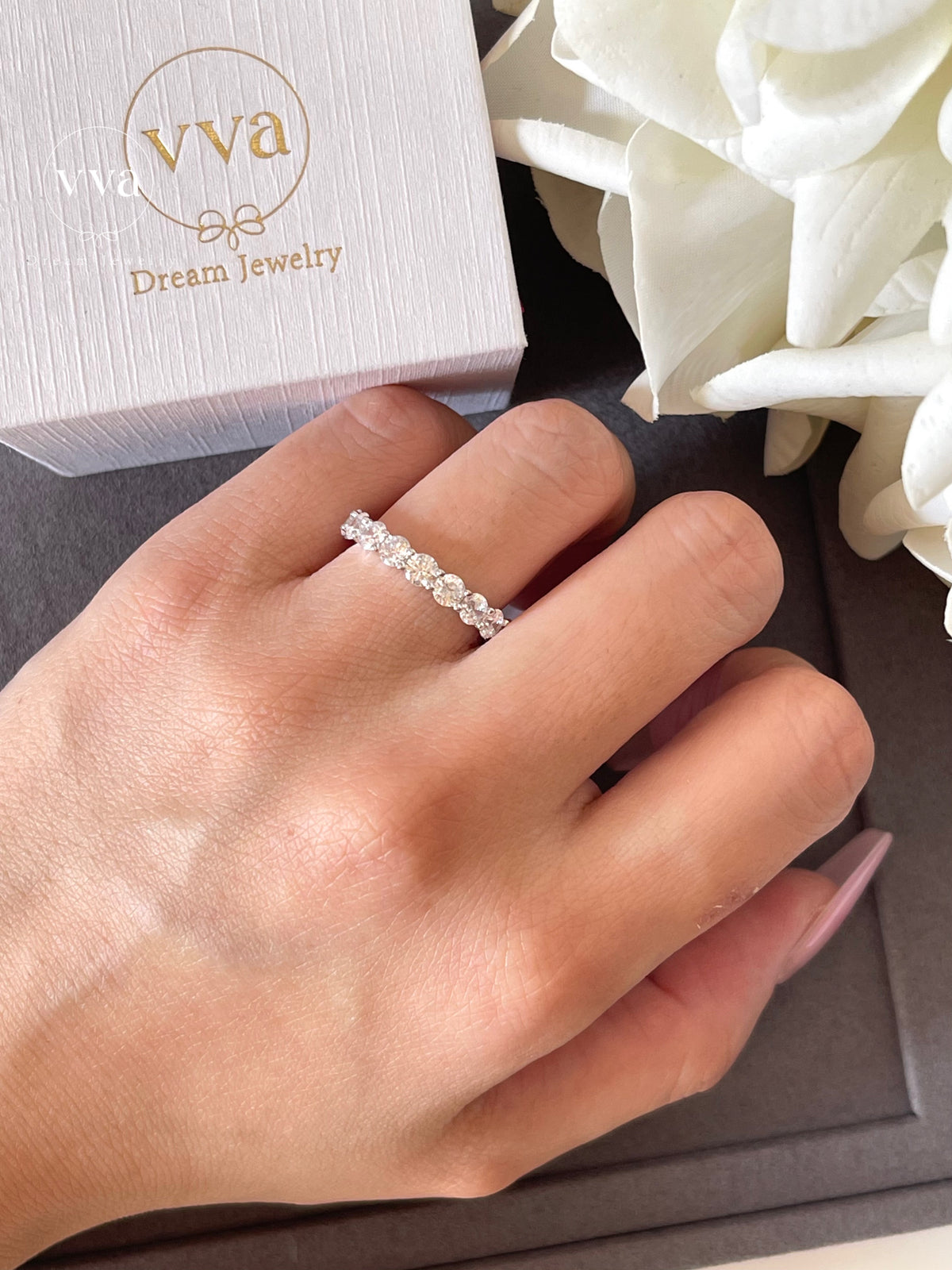 Classic Moissanite Ring 0.3ct