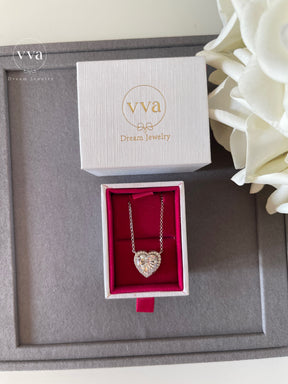 Heart Shape Moissanite Necklace
