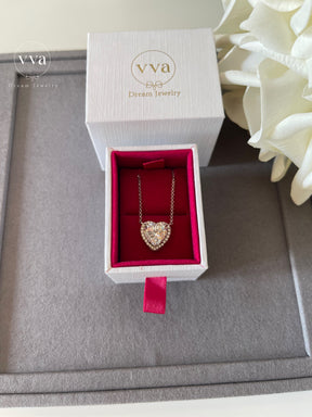 Heart Shape Moissanite Necklace