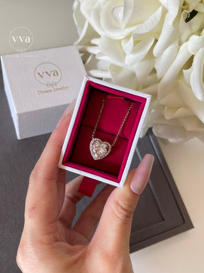 Heart Shape Moissanite Necklace