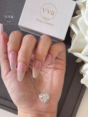 Heart Shape Moissanite Necklace