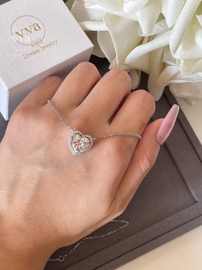 Heart Shape Moissanite Necklace