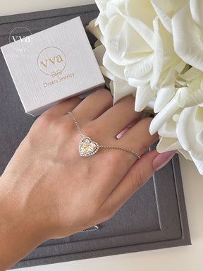 Heart Shape Moissanite Necklace