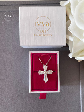 Moissanite Cross Necklace