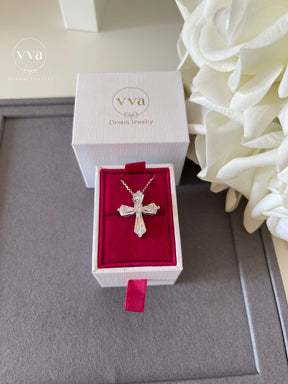 Moissanite Cross Necklace
