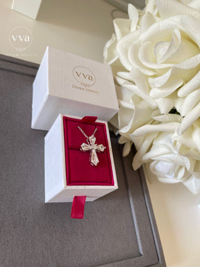 Moissanite Cross Necklace