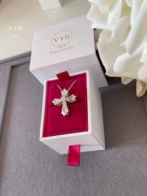 Moissanite Cross Necklace