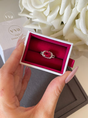 Lab-Created Ruby Ring