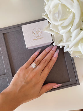 Moissanite Engagement Ring 8ct