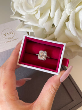 Moissanite Engagement Ring 6ct