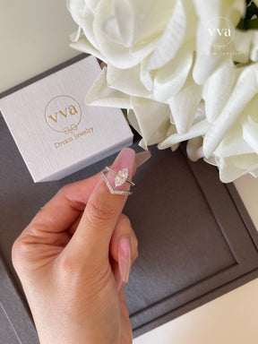 Marquise Moissanite Engagement Ring