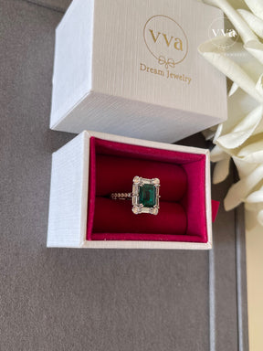 Lab-created Emerald Ring 2ct