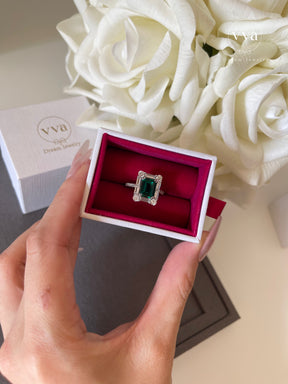 Lab-created Emerald Ring 2ct