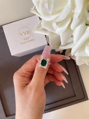Lab-created Emerald Ring 2ct