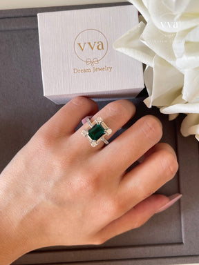 Lab-created Emerald Ring 2ct