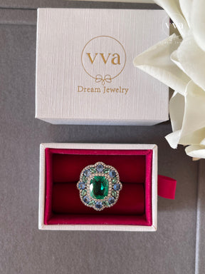 Secret Garden Moissanite Ring