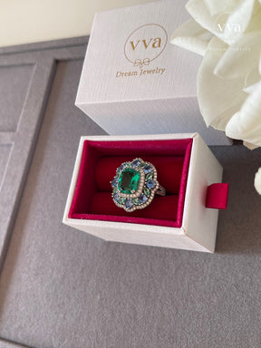 Secret Garden Moissanite Ring