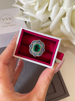 Secret Garden Moissanite Ring