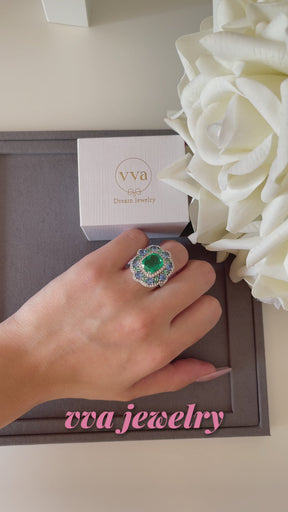 Secret Garden Moissanite Ring