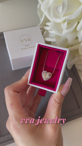 Heart Shape Moissanite Necklace