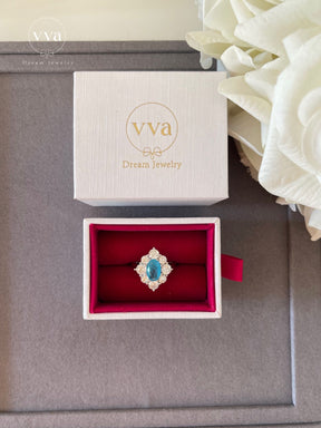 Lab-Created Blue Paraiba Tourmaline Ring 1.5ct