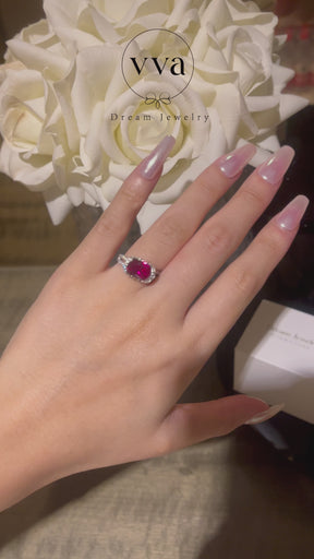 Lab-Created Ruby Ring