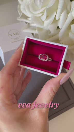 Lab-Created Ruby Ring
