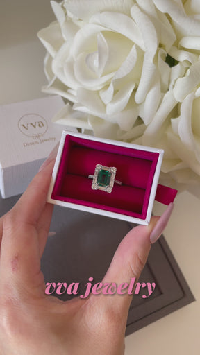 Lab-created Emerald Ring 2ct