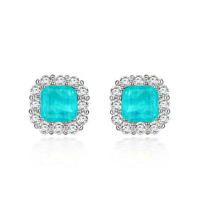 Lab-Created Paraiba Tourmaline Earring 2ct
