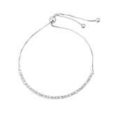 Bracelet Réglable Moissanite Plaqué Or 18K