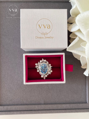 Luxury Pearl Moissanite Ring