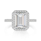 Moissanite Engagement Ring 6ct