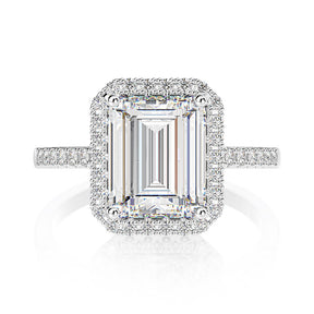 Moissanite Engagement Ring 6ct
