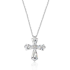 Moissanite Cross Necklace