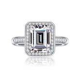 Emerald Engagement Ring 4ct