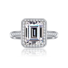 Emerald Engagement Ring 4ct