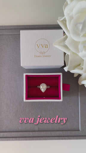 Pear Shape Engagement Ring 2ct